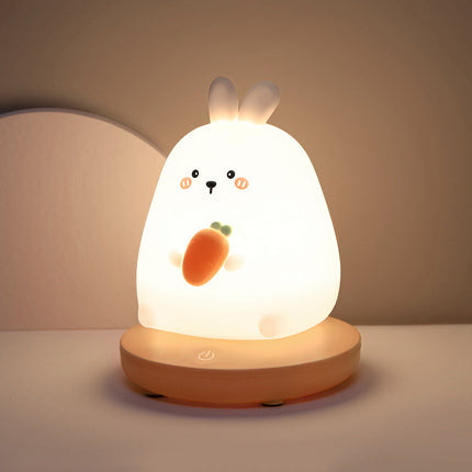 Lámpara de noche conejo silicona táctil