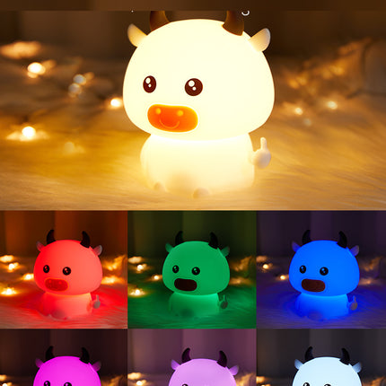 Luz nocturna LED táctil vaca