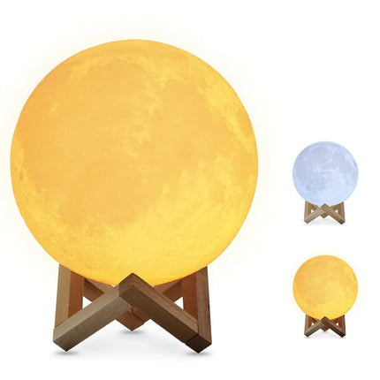 Lámpara luna 3D con luz LED