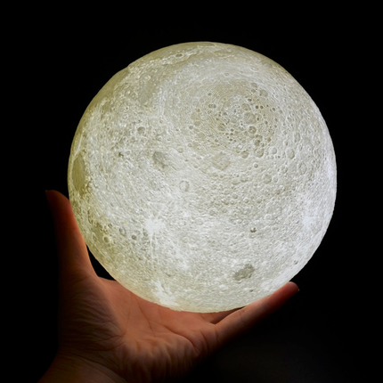 Lámpara luna 3D con luz LED