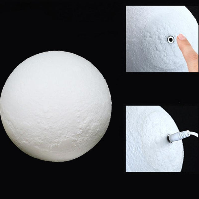 Lámpara luna 3D con luz LED
