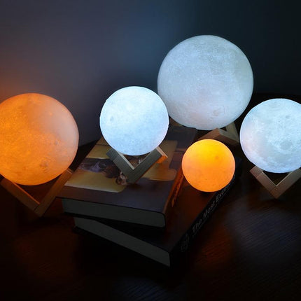Lámpara luna 3D con luz LED