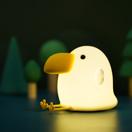 Lámpara LED silicona tucán para niños