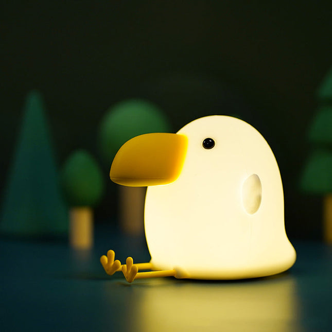 Lámpara LED silicona tucán para niños
