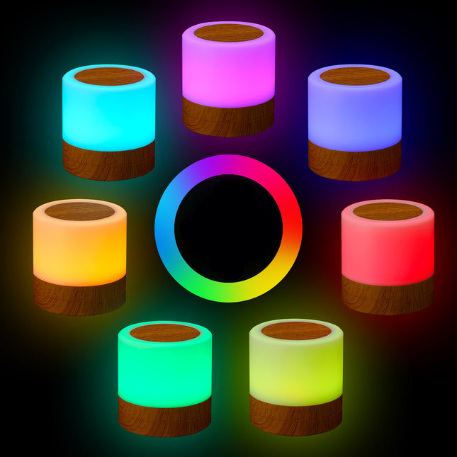 Lámpara de noche táctil LED multicolor