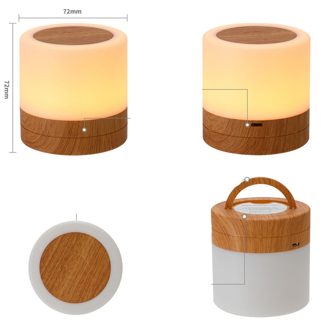 Lámpara de noche táctil LED multicolor
