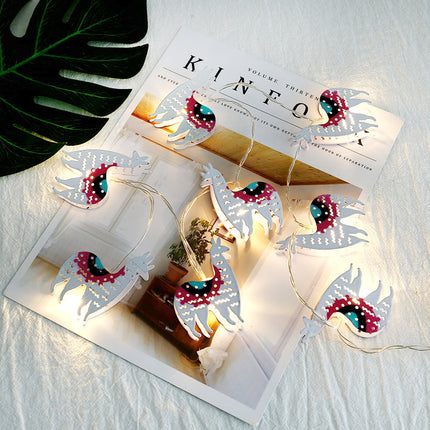 Guirnalda de luces LED forma llama