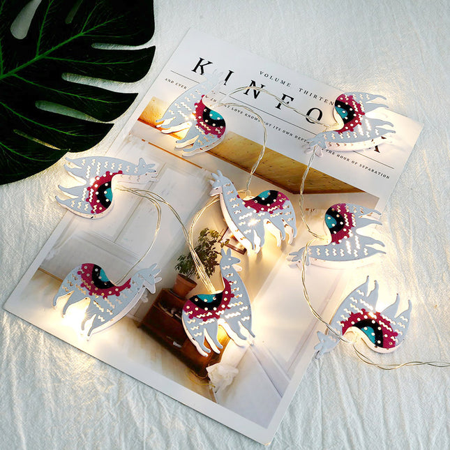 Guirnalda de luces LED forma llama