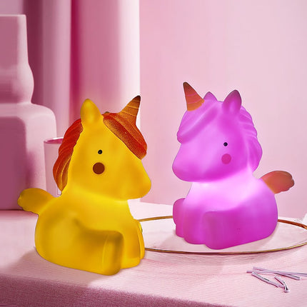 Mini lámpara LED quitamiedos de unicornio