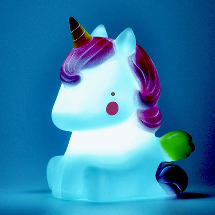 Mini lámpara LED quitamiedos de unicornio