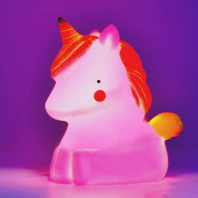 Mini lámpara LED quitamiedos de unicornio