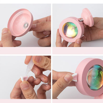 Mini lámpara proyector USB 15 colores