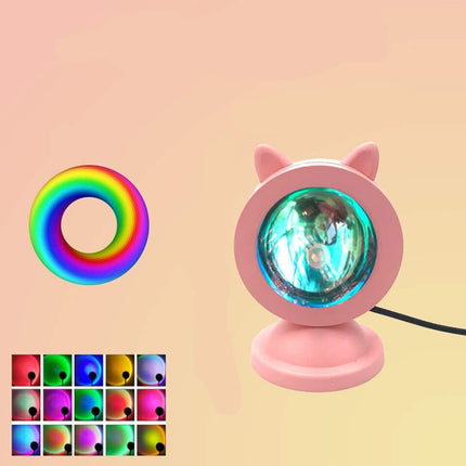 Mini lámpara proyector USB 15 colores