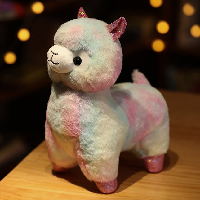 Peluche luminoso llama con luces LED