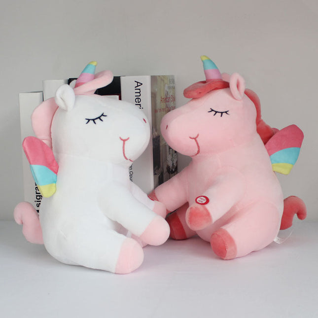 Unicornio de peluche con luz quitamiedos