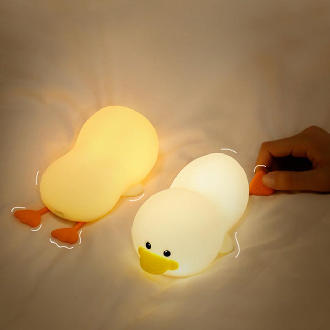Lámpara quitamiedos pato de silicona