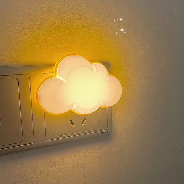 Luz de noche infantil nube para enchufe