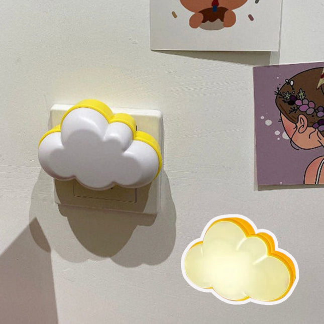 Luz de noche infantil nube para enchufe