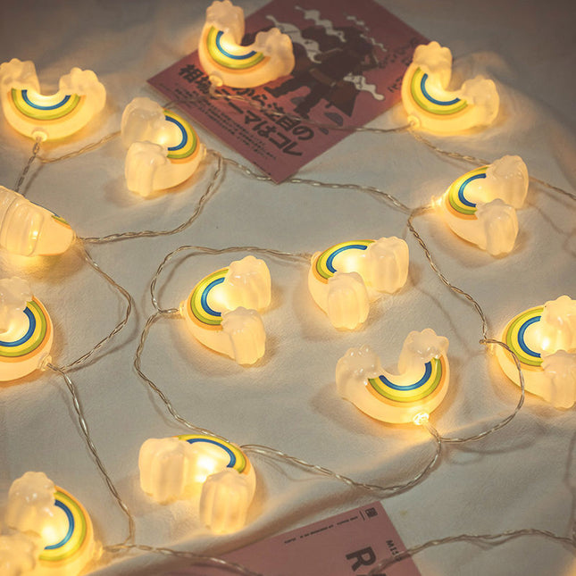 Guirnalda de luces infantil de arcoíris