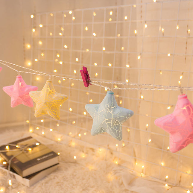 Guirnalda luminosa infantil con estrellas