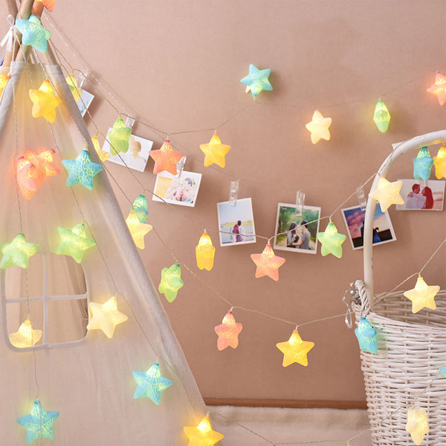 Guirnalda luminosa infantil con estrellas