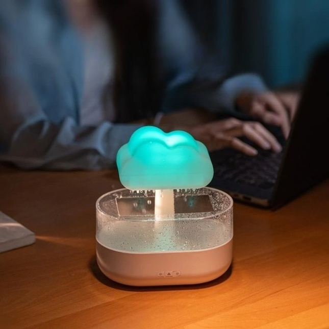 Lámpara nube LED con humidificador relajante