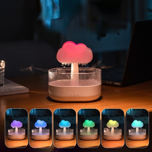 Lámpara nube LED con humidificador relajante