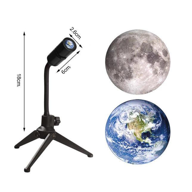 Proyector de la luna y la tierra