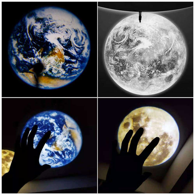 Proyector de la luna y la tierra