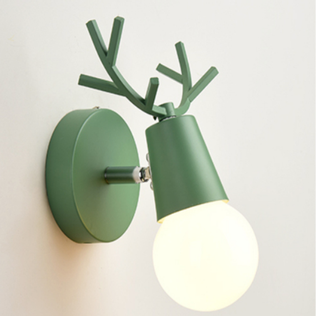 Aplique de pared infantil cabeza ciervo