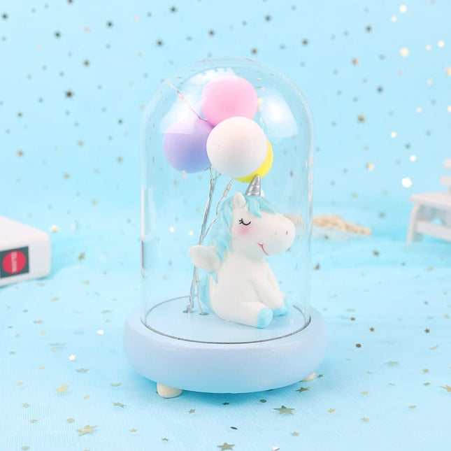 Luz de noche infantil unicornio globos