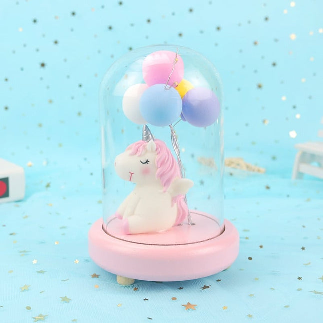 Luz de noche infantil unicornio globos