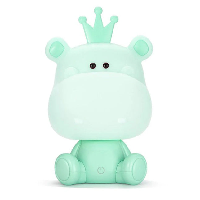 Luz de noche infantil hipopótamo LED