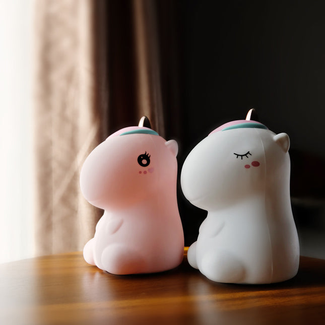 Lámpara unicornio LED silicona recargable multicolor