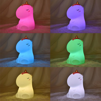 Lámpara unicornio LED silicona recargable multicolor