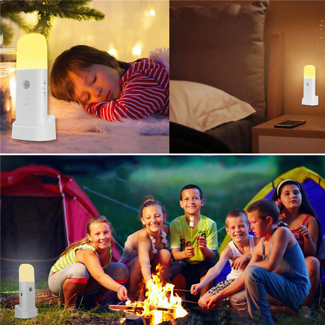 Luz de noche portátil con sensor movimiento