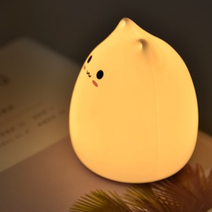 Lámpara quitamiedos gatito de silicona suave