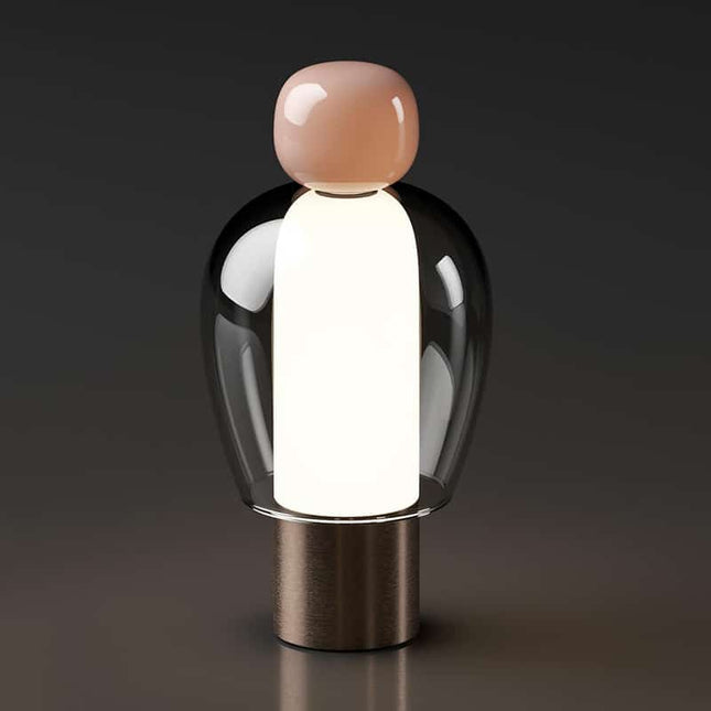 Lámpara de mesa nórdica recargable USB