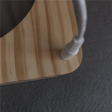 Lámpara de noche madera diseño caballo