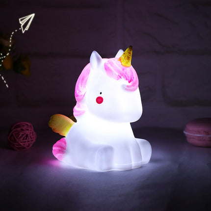 Luz quitamiedos unicornio de silicona