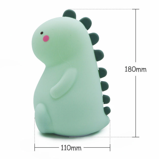 Luz quitamiedos dinosaurio silicona multicolor