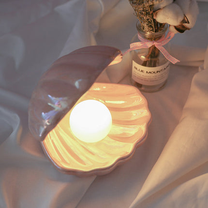 Luz de noche decorativa forma concha