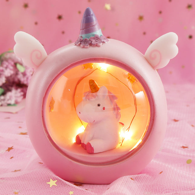 Luz de noche infantil unicornio estrella