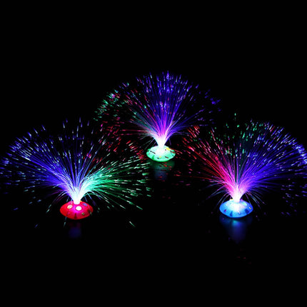 Lámpara de fibra óptica multicolor