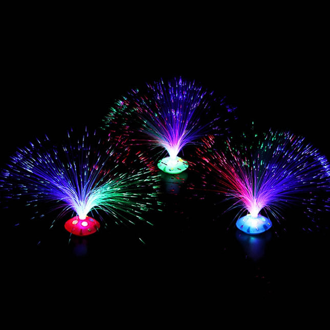 Lámpara de fibra óptica multicolor