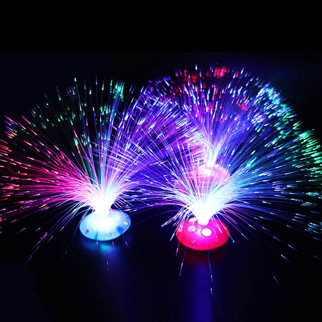 Lámpara de fibra óptica multicolor
