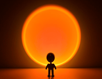 Robot proyector de luz efecto atardecer