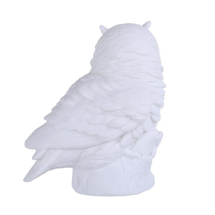 Lámpara de mesa figura búho blanco