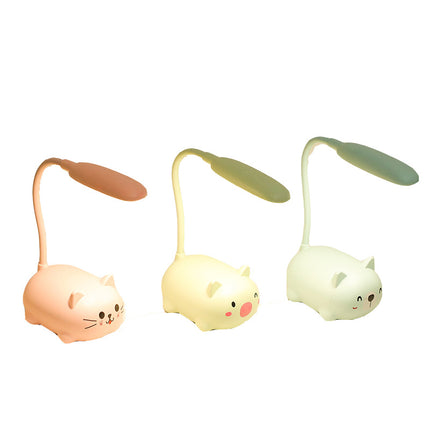 Flexo de mesa LED gatito colores