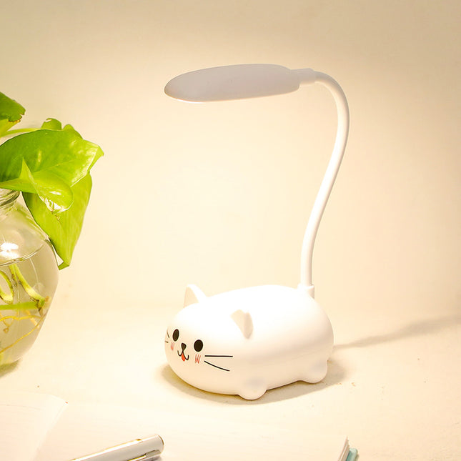 Flexo de mesa LED gatito colores